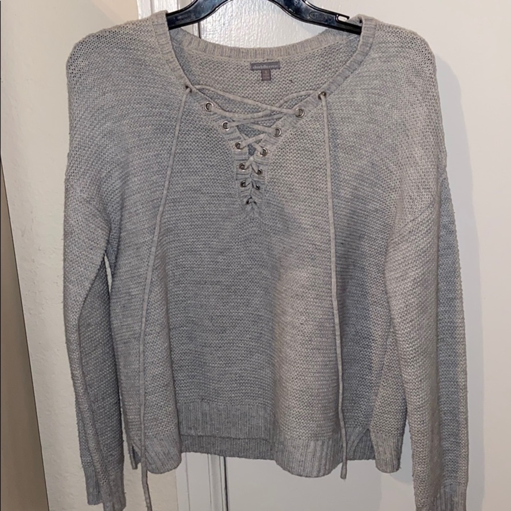 🦋tie up sweater